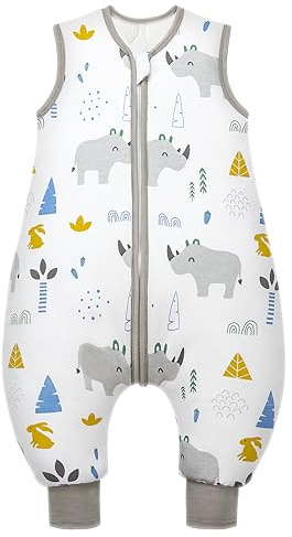 Mosebears Gigoteuse bébé Toute l'année Gigoteuse Enfants 2.5 Tog Sac de Couchage 100% Pur Coton Différentes Tailles Printemps Eté Automne Hiver Couverture de Couchage