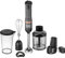 BLACK+DECKER Kitchen Wand Cordless Immersion Blender, 3 in 1 Multi Tool Set, Hand Blender with Charging Dock, Whisk, and Chopper, Grey (BCKM1013K01)