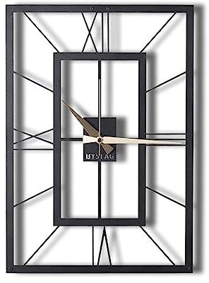 WELL HOME MOBILIARIO & DECORACIÓN Reloj de Pared Cuadrado Metal Decorativo 70x49