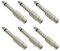 Adattatore da RCA a 1/4,Adattatore Audio RCA Femmina,6 Pezzi RCA Femmina a 6,35 mm (1/4 Pollici),Adattatore Audio 6,35 mm Maschio a Femmina RCA,Jack 6.35 mm Maschio Mono Connettore per Home Theater