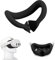 Gesichtsabdeckung Aus Silikon für Meta Quest 3,Silikon-Gesichtskissenpolster Kompatibel mit Quest3 Zubehör,MetaQuest 3 Headset Silikon Maske VR Zubehör Schweißdichtes Komfortable(Schwarz)