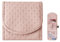 Bieiyhe Portagioie Rotolo per Gioielli Borsa, Pelle Pu Rotolo Portagioielli da Viaggio,Jewelry Organizer per Gioielli da Viaggio,Pieghevole Portagioie Organizzatore per Anelli Orecchini Collane -Rosa