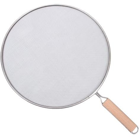 Couvercle Anti Projection - Écran D’éclaboussures pour La Cuisson | Écran Anti-éclaboussures en Acier Inoxydable | Bloque Les Éclaboussures D'huile Chaude - Couvercle De Cuisson Sûr 21-33 Cm