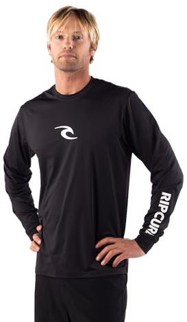 Long Sleeve Rashguard - UPF 50+ Sun Protection Surf Shirt, Loose Fit Rash Vest