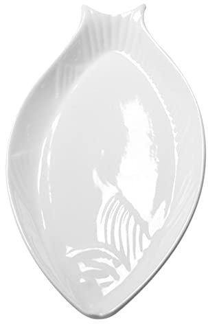 KOCKSHION Plat à Poisson Céramique Assiette à Nourriture Plateau à Dessert Pour Dîners Et Fêtes Facile à Nettoyer Ranger