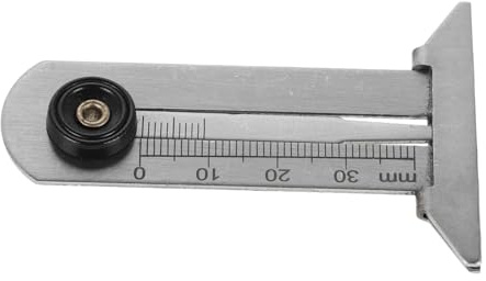 Ciieeo Profondimetro per Pneumatici in Acciaio Inossidabile 0-30 Mm Strumento Misurazione Precisa per Auto e Camion Design Compatto e Portatile