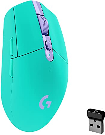 Logitech G305 LIGHTSPEED Wireless Gaming Mouse, HERO Sensor, 12,000 DPI, Lightweight, 6 Programmable Buttons, 250h Battery, On-Board Memory, Compatible with PC, Mac - Green