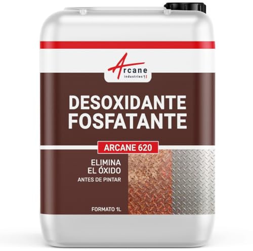 Convertitore di ruggine fosfatante per metallo sgrassante e decapante - Antiruggine all'acido fosforico - 1 L - ARCANE INDUSTRIES