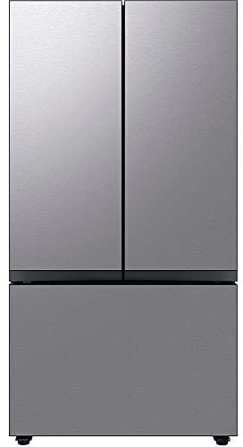Samsung 30 Cu. Ft. Bespoke 3-Door French Door Refrigerator with AutoFill Water Pitcher, Stainless Steel, RF30BB6200QLAA