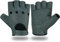 BLACKWILD Fingerlose Handschuhe | Ohne Finger Leder Motorradhandschuhe Herren und Damen| Fingerlos Fahrradhandschuhe,Gym Fitness Handschuhe auch für MTB und Taktische (Grau, M)