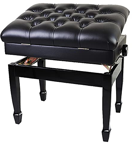 GGZONE Tabouret de Piano Banc de Piano de Luxe avec Stockage de Musique Tabouret de Piano réglable en Hauteur Coussin élargi Confortable, pour Usage Domestique et Professionnel Beautiful Scenery