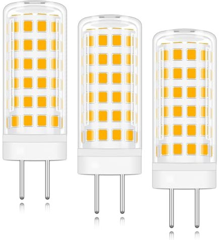 XIMNCHNI GY6.35 LED Lampe Ersetzt 50w 60w Halogenlampe GY6.35 12V Niedervoltlampe Warmweiß 3000K Bi-Pin Leuchtmittel 530lm 6W Leuchtmitteln 3er Pack