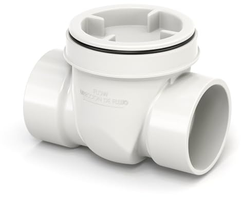 GASHER 3 PVC Backflow Preventer Valve, Sewer Check Back Flow Preventer Drain Backflow Preventer Valve for a Variety Of Drainage Systems