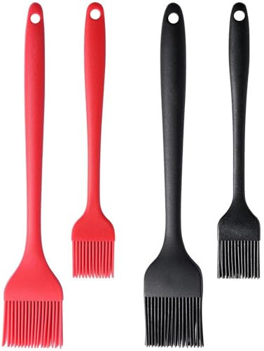 Set di pennelli per pasticceria in silicone resistente al calore, pennello da pasticceria in silicone, set di pennelli resistenti al calore, set di pennelli da cucina per pasticceria, bastoncini di