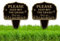 WEBEEDY 2 Pack Bleib Weg Vom Gras Schild für Hof Aluminium Bleib Weg Vom Gras Schild Draußen Kein Kacken Hundeschilder für Hof Wetterfeste Hofschilder mit Pfahl für den Außenbereich, 25x35cm