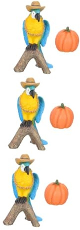CLISPEED 3 Juegos Estatua de y Calabaza de para Jardín Decoración para Festividad de Figuritas Realistas para de Acción de Gracias
