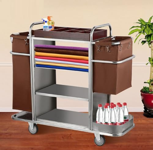 Carrello Premium per Hotel e Pulizie su Ruote, Carrello Multiuso per Pulizie Commerciali in Hotel e Appartamenti
