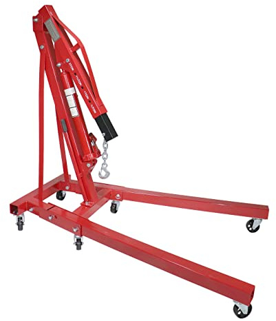 Dragway Tools 2 Ton Folding Hydraulic Engine Hoist Cherry Picker Shop Crane Hoist Lift