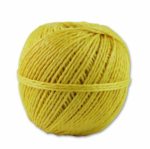 Chapuis - Ficelle Polypropylène Multiusage - Résistance à la Rupture Indicative 39 kg - Titrage 2/1800 - Diamètre 1,6 mm - 100 g - Longueur 90 m - Jaune