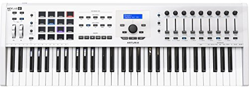 Arturia KeyLab mkII 61 Weiß: 61 Tasten, Pitchbend, Modulation, Leistungspads, DAW-Steuerung, USB-Anschluss, inkl. USB-Kabel