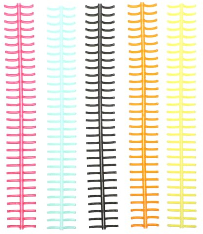 STOBOK Espirales de Encuadernación Plástico, 11 Stik Anillas DIY | Espirales De EncuadernaciÓN De PlÁStico Reutilizables Y Recortables Para Cuadernos, Agendas Y Hojas Sueltas