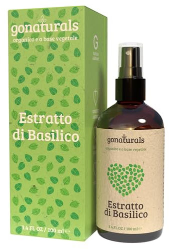 GONATURALS Serum Pousse Cheveux à l'Extrait d'Huile Essentielle de Basilic - Soin Secs et Abimés Sérum Anti Chute Hair Growth Très Rapide, 100 ml