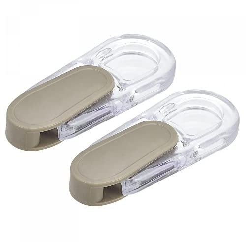 sourcing map Jalousienschnur-Gewicht, 2 Stück, 87 mm, Vorhang-Fensterladen, Perlen-Kettengriff, Römer, vertikal, Rollo, Zubehör, Khaki