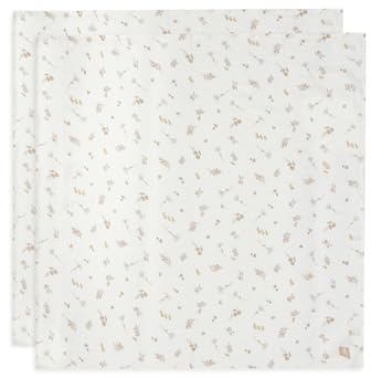 Jollein muslinduk baby – Riverside – 2-pack – 115 x 115 cm – 100% bomull – baby spottdukar – OEKO-TEX certifierad