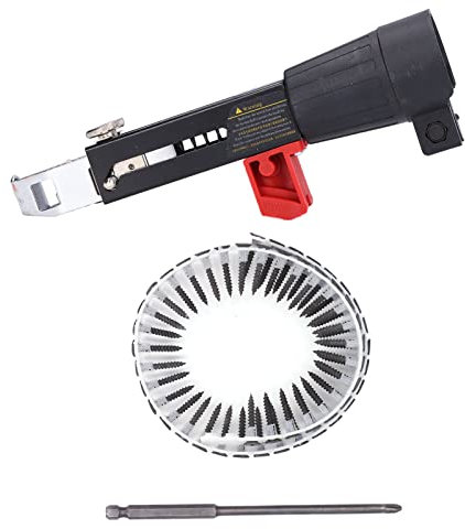 Pistola Sparachiodi Automatica, Pistola per Avvitamento per Cartongesso Pistola per Avvitatore Adattatore per Chiodi a Catena Automatico con Chiodatura Ad Alta Efficienza per