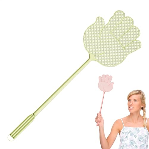 Tue-mouches d'intérieur pour extérieur, tue-mouches de contrôle, tapette à mouches à long manche, tapette à mouches à main longue, tue-mouches multifonctionnelle pour la maison/intérieur/extérieur