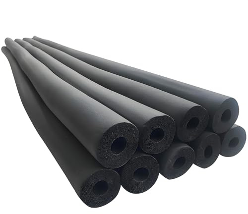 Aislamiento de Tuberías Para Exterior Aislante Tubo Chimenea Alta Densidad Manguera de Cobre Espuma Anti-colisión para Fundas de Estufa, Todas Las Dimensiones(ID32mm x T15mm x L1.7M)
