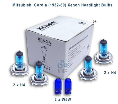 Effetto auto fari allo xeno H4 H4 W5 W, 6-pack