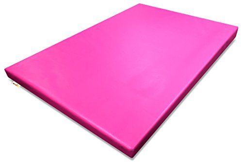 Implay® Soft Play Gym Mat - Crash Mat - 610gsm PVC/High Density Foam - Blue - Green - Pink - Red - Yellow - 150cm x 90cm x 5cm (Pink)