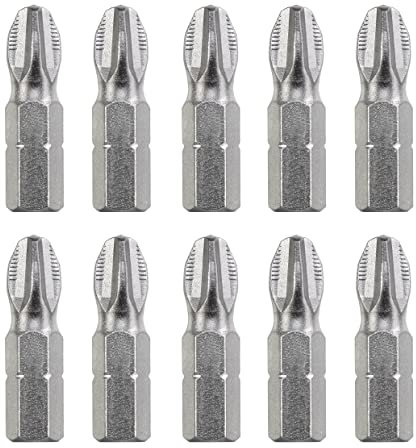 kwb Bits - Bitset – 10er PH 2 Bit-Set 25 mm, 1/4 sechskant, Schrauber-Set, universell