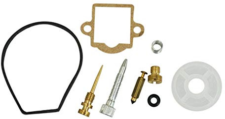 cyclingcolors kit di riparazione guarnizione + vite + ugello + filtro benzina carburatore compatibile con dellorto sha moto ciclomotore