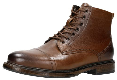 WOJAS - Bottes classiques pour homme | Chaussures chaudes | Vintage | Chaussures pour homme en cuir | Bottes à lacets |, marron, 40 EU
