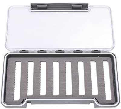 Fliegenfischerbox, ABS-Schaum, große Kapazität, wasserdichte Angelgerätebox, tragbare Schaumstoffschichten, Köderbox, Fliegenbox für das Fliegenfischen, doppelseitiger(langes Loch)