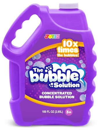 JOYIN 100 Oz Concentrated Bubble Solution (up to 8 Gallon) for Large Party in Summer Celebrations, Party Favor, Bubble Summer Toy, Classroom Prizes, Easter (Purple)