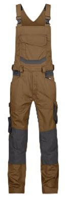 DASSY® Tronix Stretch-Arbeitslatzhose mit Kniepolstertaschen - Größe 48 - LEHMBRAUN/ANTHRAZITGRAU