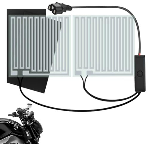 Manopola riscaldata per scooter elettrico, manubrio riscaldato elettrico, pad per moto riscaldato, manubrio antiscivolo, manopole riscaldate per manubrio moto per inverno freddo per ATV