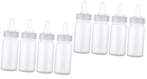CRILSTYLEO 8 Stk Nuckelflasche Babyflaschen Mama Flaschen Neugeboren Stillen Mit Der Flasche -stillflaschen Babymilchflasche Säuglingsflaschen Flaschen 0-3 Monate Transparent Pp