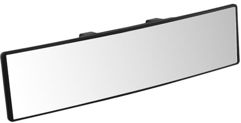 QWORK® Car Interior Rear View Mirror, Interior Clip On Panoramic Rearview Mirror, for Car SUV Trucks, 30x8cm