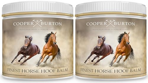 COOPER & BURTON Hufbalsam für Pferde | Hufpflege mit natürlichen Ölen für gesunde Hufe als SPARSET 2X 500ml | Fördert Hufwachstum & schützt vor Rissen | Intensive Feuchtigkeit für Pferdehufe