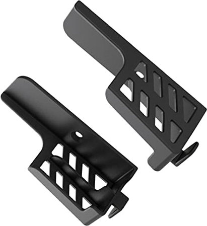 Veemoon Verstellbare Doppelte Wandhalterung Mit Zwei Schlitzen Für Smartphone Und Tablet Platzsparender Stabiler Halter Einfache Montage Schwarz Geeignet Für Zuhause Und Büro