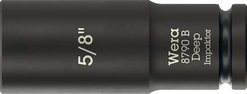 Wera 8790 B Impaktor Deep Bussole con attacco da 3/8, 5/8 x 63 mm