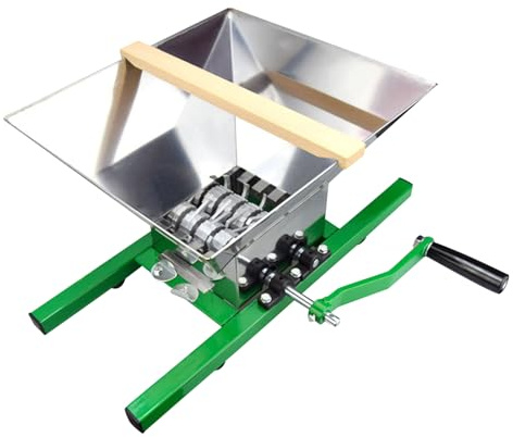 Prensa de frutas y trituradora de frutas,Exprimidor manual con manivela de acero inoxidable | Exprimidor manual de sidra y molino | Para la cocina doméstica para preparar