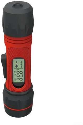 HEBEOT Wireless Ice Fishing Fish Finder Handheld Sonar Depth Sounder Dual Color Fish Attractor Portable Battery Powered Plastic Body Winter Fishing Gear Red and Black