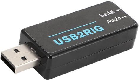 KIMISS Modos Digitales Integrados, Interfaz para Radioaficionados, Componentes Informáticos, Tarjeta de Sonido y Puerto Serie 2 en 1 con Códec Incorporado