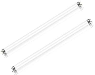 Genérico Paquete de 2 Tubos Fluorescentes de 15W, T8 Blanco Frío 4000K, Tamaño 450mm, Base G13, Tubo de bajo Consumo de energía, Luz de Emergencia de Ahorro de energía, Adecuado