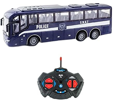 Yunhgft RC School Bus Electric Bus Model with Functional Remote Control Lights And Realistic Design Toy for Children Suitable for Recreation, Blue